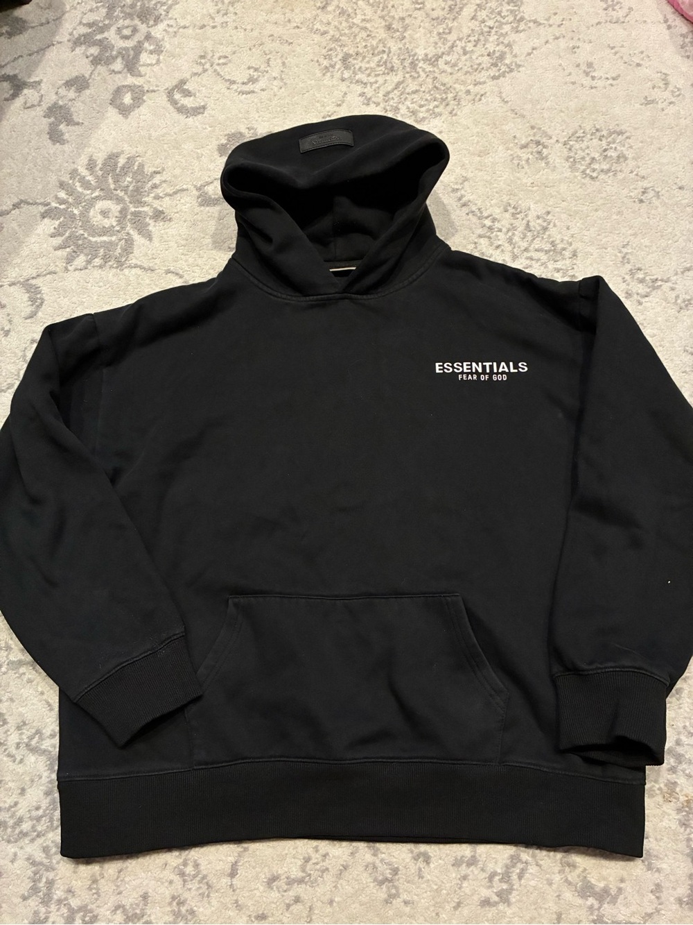 Black Essentials Fear of God Hoodie